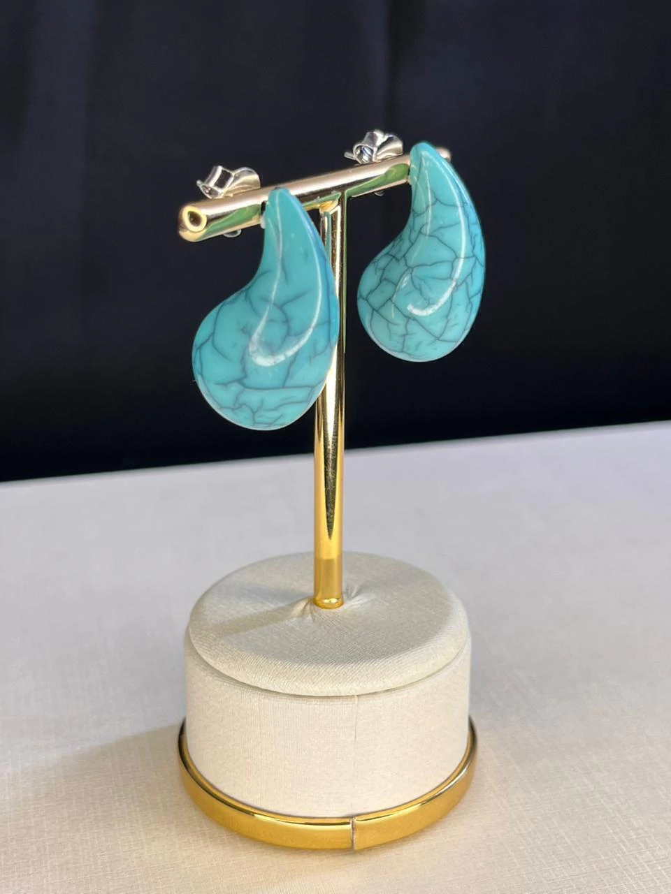 Brinco Resina Marmorizado