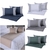 Kit 5 Pçs Peseira Cama Casal King com Almofadas Percal 300F