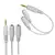 Divisor Cabo P2 Y 1 Macho 2 J2 Fêmea Stereo X Fone De Ouvido - comprar online