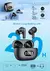 Fone de ouvido sem fio 40db com cancelamento de ruído bluetooth 5.3 fone de ouv - comprar online