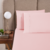 Par de Fronhas Versatile Ponto Palito 2 Peças 70cm x 50cm 100% Poliéster Micro- rosa