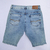 Bermuda Jeans Claro Masculina corte Reto/ Padrão - Destroyed - Rasgada - Slimbrasil - Moda Masculina