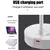 Dobrável USB Recarregável Abajur, Lâmpada de Mesa, Proteção para os Olhos, - Yuve
