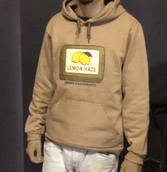 MOLETOM SMOKE HASH PRINTS LEMON HAZE CAQUI na internet