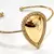 Bracelete de Metal Largo Gota Cravejada - Dourado na internet