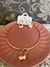 Conjunto Chocker Aro com Brinco Orgânico - M05 - Dourado - comprar online