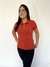 Camisa Feminina Gola Polo Canelado na internet