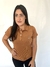 Camisa Feminina Gola Polo Canelado - comprar online