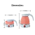Chaleira Eletrica Dobravel Jarra Bule Silicone 600W 110v 600ml Portatil Cores:Br - comprar online