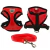 Coleira Peitoral Confortável para Cães e Gatos Modelo Lcw-bw43 CORES:VERMELHO