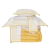 Kit Coberdrom Soft 05 Peças Queen cor:Amarelo (3203-15)