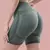 Shorts Fitness Feminino Cintura Alta Academia Yoga Levanta Bumbum Sem Costura - comprar online