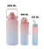 Kit da Garrafa de Água Squeeze Motivacional Com Adesivos 300ML+900ML+2000ML na internet