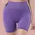 Shorts Fitness Feminino Cintura Alta Academia Yoga Levanta Bumbum Sem Costura - comprar online
