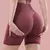 Shorts Fitness Feminino Cintura Alta Academia Yoga Levanta Bumbum Sem Costura na internet