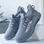 Sapatos esportivos masculinos nova malha voando tecido respirável casual papai na internet