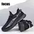 Sapatos esportivos masculinos nova malha voando tecido respirável casual papai na internet