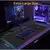 Mouse pad Gamer Led Rgb 7 Núcleos Tamanho Grande 80 X 30cm Usb