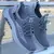 Sapatos esportivos masculinos nova malha voando tecido respirável casual papai - ART STORE