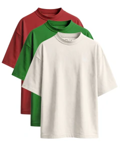 Kit Oversized Lisa - Vermelha | Verde | Off-White - comprar online