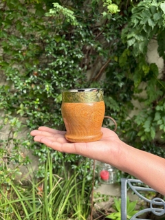 Mate imperial de algarrobo virola de bronce - comprar online