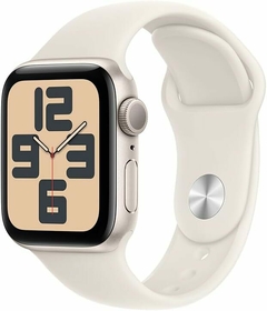 Apple Watch SE GPS 40mm – Caixa Alumínio Estelar com Pulseira Esportiva | Resistente à Água + 18h Bateria