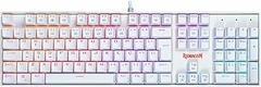 Teclado Mecânico Gamer Redragon Mitra RGB Lunar, Switch Azul, Branco – K551W-RGB - comprar online