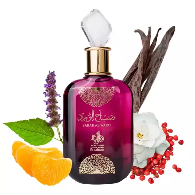 Perfume Árabe Sabah Al Ward Al Wataniah 100ml