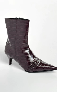 BOTINETA DAKOTA Croco Bordo - tienda online