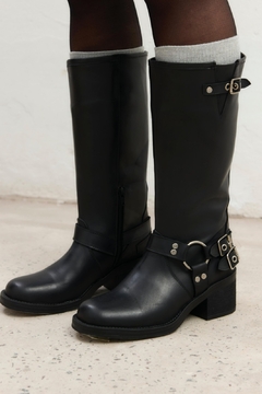 BIKER BOOTS DALLAS - Málina