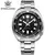 Steeldive sd1970 fundo de data branca 200m revestimento ar à prova de água vidro safira nh35 mostrador preto tartaruga relógio de mergulho automático masculino - Zena