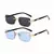 Óculos de sol sem aro retângulo moda popular feminino masculino tons pequenos - comprar online