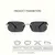Óculos de sol sem aro retângulo moda popular feminino masculino tons pequenos - comprar online