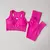 Imagem do 2 peças sutiã esportivo conjunto feminino profissional de fitness tanque super