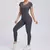 Conjunto de yoga sexy sem costas de uma peça macacão feminino rápido roupas d - comprar online