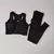 Imagem do 2 peças sutiã esportivo conjunto feminino profissional de fitness tanque super