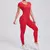 Conjunto de yoga sexy sem costas de uma peça macacão feminino rápido roupas d - Zena
