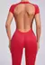 Conjunto de yoga sexy sem costas de uma peça macacão feminino rápido roupas d