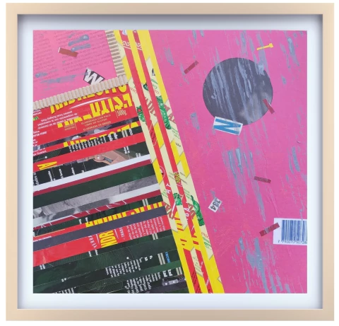 Cuadro Moderno de Collage Upcycling perteneciente a una serie conceptual