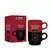 Caneca Empilhada Dupla 230ml Amor Voce Me Faz Muito Feliz Brasfoot