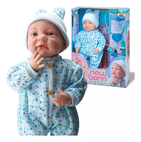 Boneca Diver New Born Brincar de Dodói Divertoys