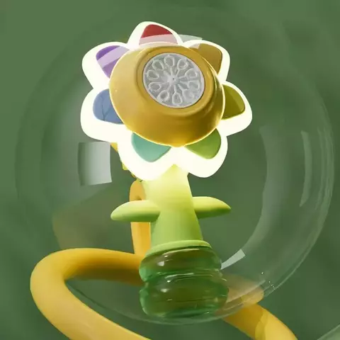 Brinquedo girassol soltador de bolhas
