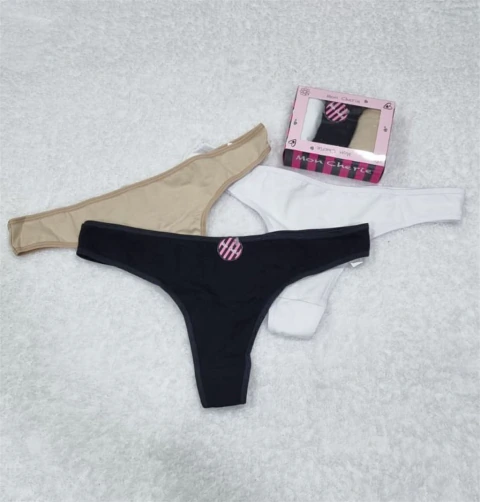 Pack Marca MON CHERIE, x3 colaless algodón basica. Talle único