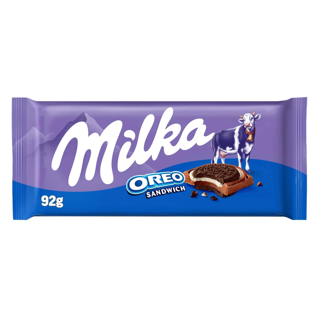 Barra Milka Oreo Sanduiche Chocolate Preto 92g