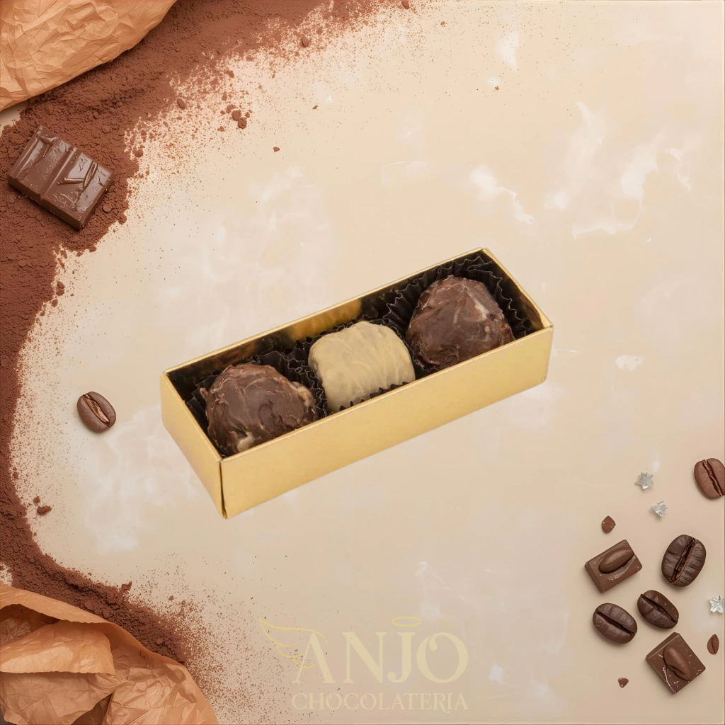 Caixa com Truffel 45g – Caracol Chocolates de Gramado
