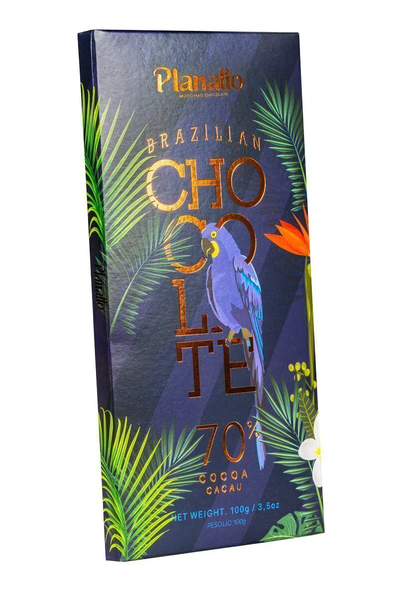 Barra de Chocolate 71% Cacau 100g Planalto S/Gluten