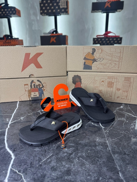 Kenner rakka infantil preto com branco