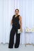 Imagem do Conjunto Alfaiataria Feminino Elegante - Colete + Calça Pantalona.