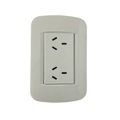 Modulo completo de Tomacorriente doble - Jeluz - comprar online