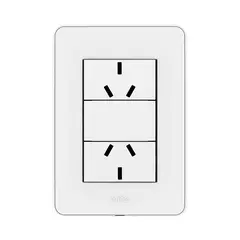 Modulo completo de 2 tomas 10A - Jeluz Mito - comprar online